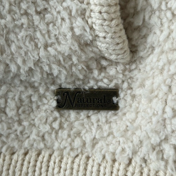 Natural Reflections Boucle Full Zip Jacket Sz S - Picture 6 of 9